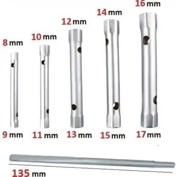 AEE® 6 Parça Kovan Anahtarı Seti – Torklu Buji Sökme Takma Takımı – 8-9/10-11/12-13/14-15/16-17 mm – Cırcır Uyumlu Kovan Lokma Anahtar Takımı – El Aletleri İçin Dayanıklı Metal