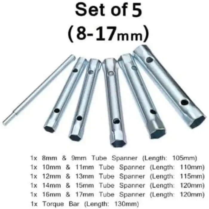 AEE® 6 Parça Kovan Anahtarı Seti – Torklu Buji Sökme Takma Takımı – 8-9/10-11/12-13/14-15/16-17 mm – Cırcır Uyumlu Kovan Lokma Anahtar Takımı – El Aletleri İçin Dayanıklı Metal
