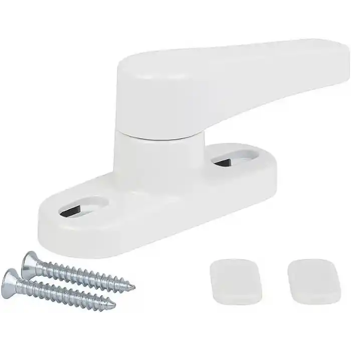 Orret Home 6 Adet Kapı ve Pencere Emniyet Kilidi – 360° Dönebilir PVC Güvenlik Mandalı, Hırsızlık Engelleyici ve Çocuk Güvenliği Kilidi, Çekmeli Pratik Kilit Seti
