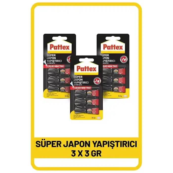 Pattex Süper Japon 3 x 1 Gr - 3lü Paket
