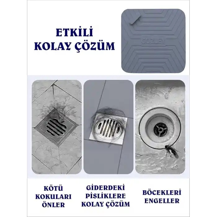Koku Önleyici Gider Kapağı 5li Paket Balkon Gider Kapağı Banyo Mutfak Lavabo Balkon Gider Tıkacı Tıpası Kapağı Böcek Önleyici Drenaj Kapağı Gider Koruyucu