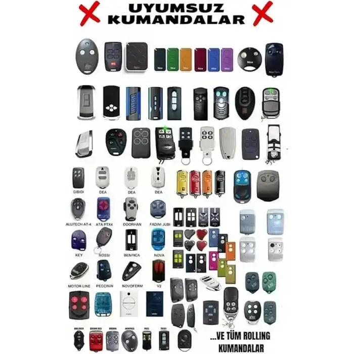 433 MHz Uzaktan Kumanda - AKILLI - KODLANABİLİR (Garaj - Kepenk - Bariyer - Alarm - Araç vs.)