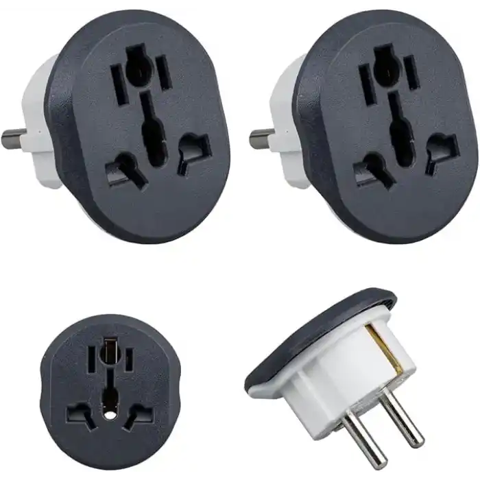 2 ADET Evrensel Uluslararası Priz Fiş Adaptör Çevirici 16A 250V Seyahat fişi Dönüştürücü Adaptörü, 200den fazla ülkede ABD/Avustralya/UK, CE sertifikalı