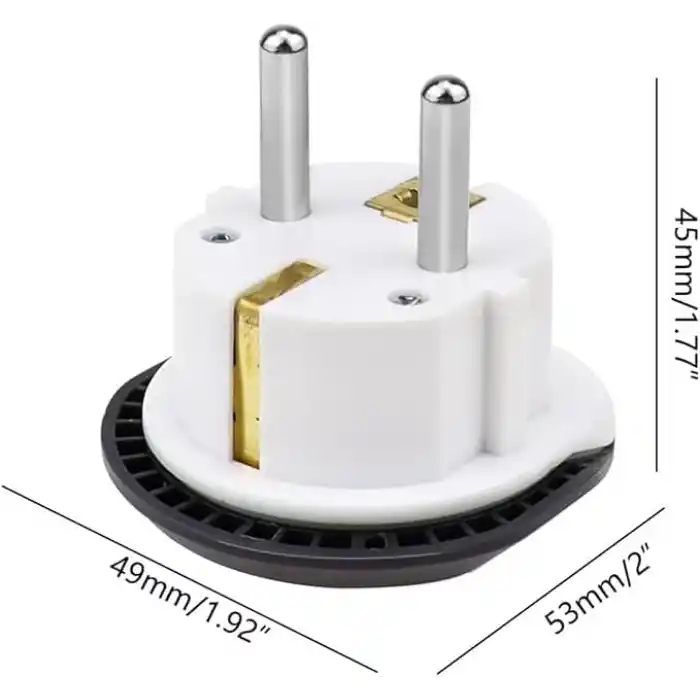 2 ADET Evrensel Uluslararası Priz Fiş Adaptör Çevirici 16A 250V Seyahat fişi Dönüştürücü Adaptörü, 200den fazla ülkede ABD/Avustralya/UK, CE sertifikalı
