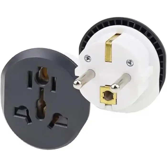 2 ADET Evrensel Uluslararası Priz Fiş Adaptör Çevirici 16A 250V Seyahat fişi Dönüştürücü Adaptörü, 200den fazla ülkede ABD/Avustralya/UK, CE sertifikalı