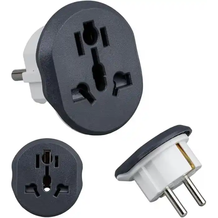 2 ADET Evrensel Uluslararası Priz Fiş Adaptör Çevirici 16A 250V Seyahat fişi Dönüştürücü Adaptörü, 200den fazla ülkede ABD/Avustralya/UK, CE sertifikalı