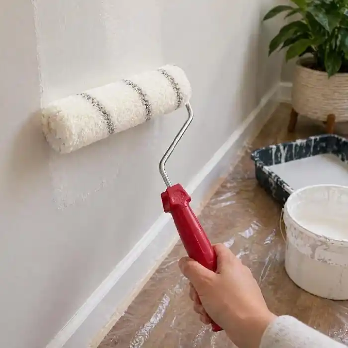 Orret Home 20 cm Boya Rulosu ve Yedek Rulo Seti Profesyonel Boya Badana Rulosu Duvar Boyama Rulosu Tüy Bırakmaz Rulo Fırça Seti (ASORTİ RENK)
