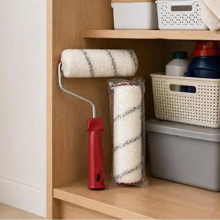 Orret Home 20 cm Boya Rulosu ve Yedek Rulo Seti Profesyonel Boya Badana Rulosu Duvar Boyama Rulosu Tüy Bırakmaz Rulo Fırça Seti (ASORTİ RENK)