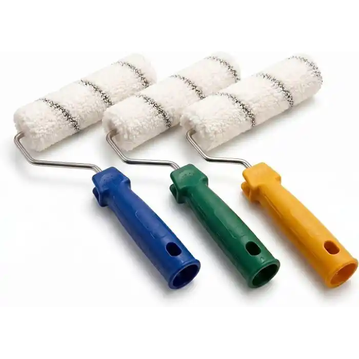 Orret Home 20 cm Boya Rulosu ve Yedek Rulo Seti Profesyonel Boya Badana Rulosu Duvar Boyama Rulosu Tüy Bırakmaz Rulo Fırça Seti (ASORTİ RENK)