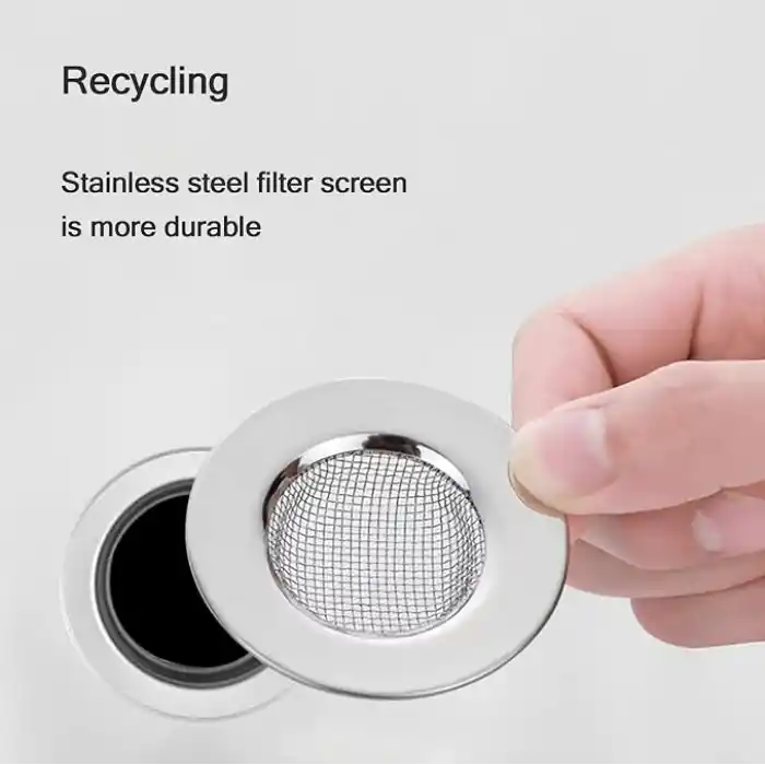 Gider süzgeci, duş süzgeci, lavabo süzgeci, duş gider süzgeci, saç süzgeci, lavabo, gider süzgeci, lavabo, gider süzgeci, duş, paslanmaz çelik, çap 7,8 cm, 2 adet