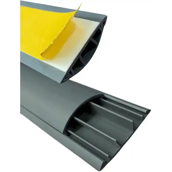 1m Kendinden Yapışkanlı 50x12mm Gri Balık Sırtı Kablo Kanalı (1 Metre)