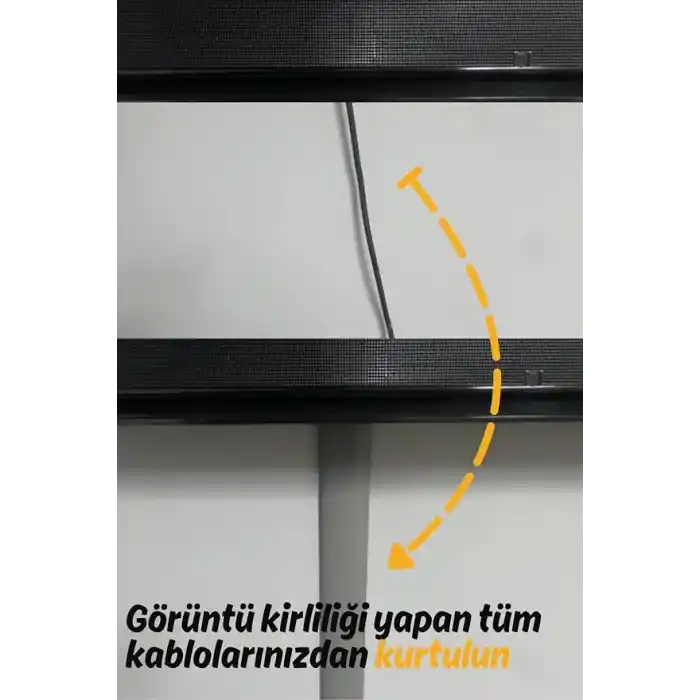 1m Kendinden Yapışkanlı 50x12mm Gri Balık Sırtı Kablo Kanalı (1 Metre)