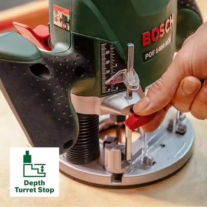 Bosch POF1400 Ace Freze Makinesi, 1400W, Çanta İçinde, Yeşil