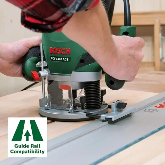 Bosch POF1400 Ace Freze Makinesi, 1400W, Çanta İçinde, Yeşil