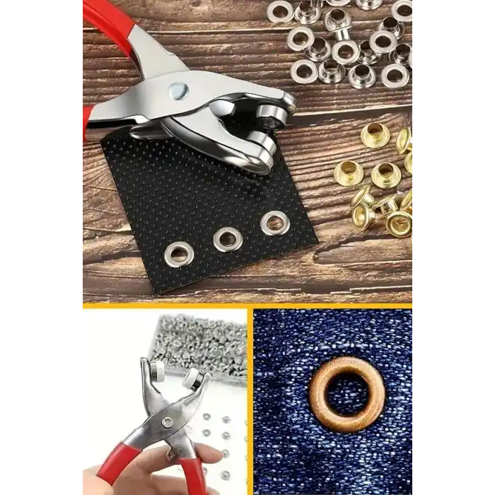 200 Adet Paslanmaz Çelik Çıt çıt ve Pense Seti – Metal Çıt çıt Makinesi, Kumaş Çıtçıt Düğme Seti, El İşi ve Tamir İçin 50 Set Çıt çıt