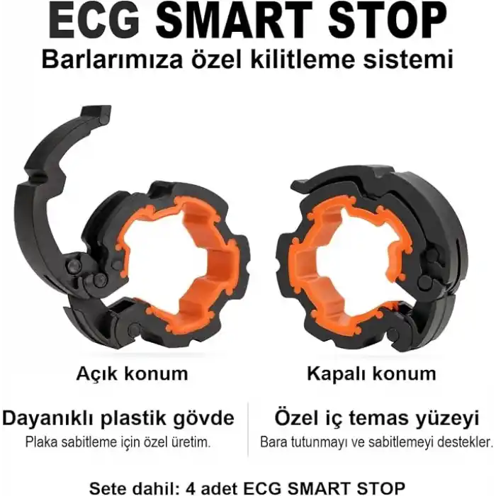 Ecgspor 20 KG Dambıl Seti ve Ağırlık Seti Vücut Geliştirme Aleti