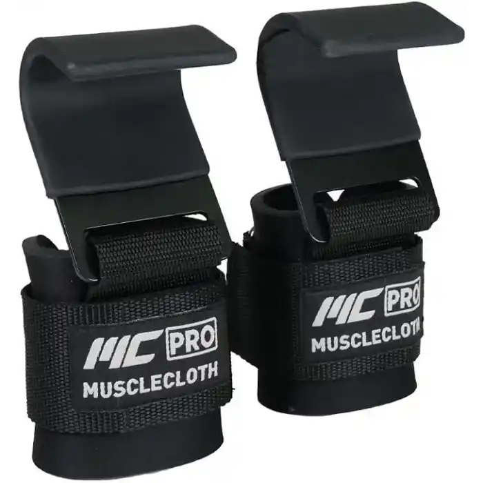 MuscleCloth Lifting Hooks Ağırlık Kaldırma Kancası Siyah