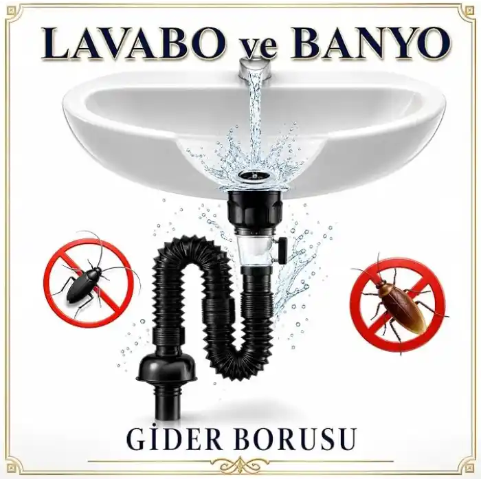 Koku Haşere önleyici banyo lavabo gider Borusu, kolay kurulum, genişletilebilir banyo ve lavaboları için lavabo uzatma borusu