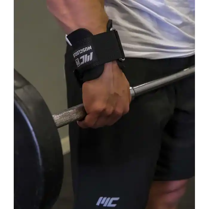 MuscleCloth Lifting Hooks Ağırlık Kaldırma Kancası Siyah