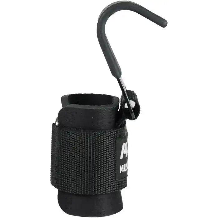 MuscleCloth Lifting Hooks Ağırlık Kaldırma Kancası Siyah