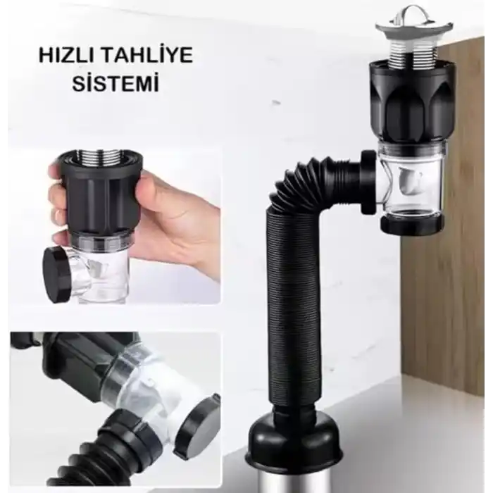 Koku Haşere önleyici banyo lavabo gider Borusu, kolay kurulum, genişletilebilir banyo ve lavaboları için lavabo uzatma borusu