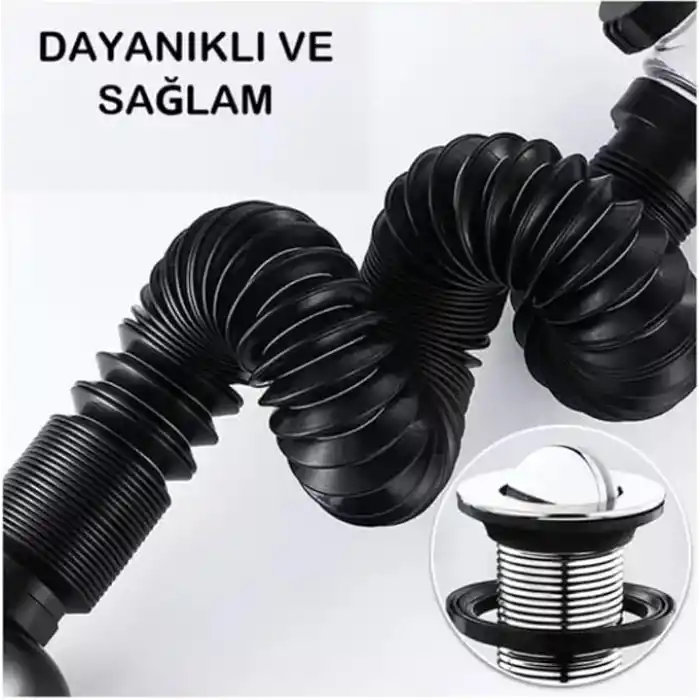 Koku Haşere önleyici banyo lavabo gider Borusu, kolay kurulum, genişletilebilir banyo ve lavaboları için lavabo uzatma borusu