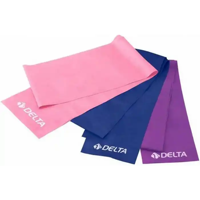 3 Adet Pilates Bandı Plates Egzersiz Direnç Lastiği Seti (Uç Kısmı Açık) AçıkSet-90x7.5
