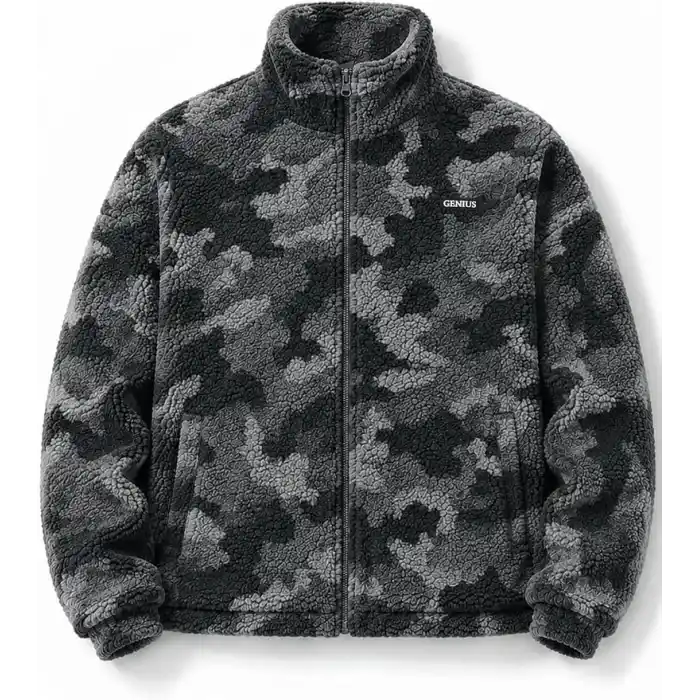 Oversize Peluş Erkek İçi Polarlı Tam Fermuarlı Sherpa Sonbahar Kış Kadın Polar Sweatshirt OVERSIZE-PELUS (Lacivert, M)