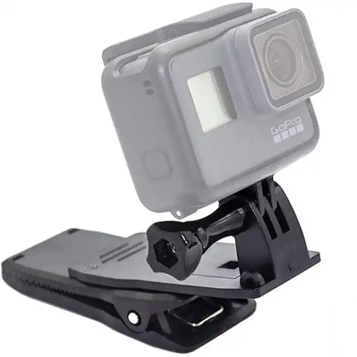 TELESIN Eyeon 360 derece döner sırt çantası tutucu klips kelepçe montaj 3 yollu ayarlanabilir tutma sapı sabitleyici GoPro Hero 2018 7 6 5 4 3/Session, Xiaomi YI, Akaso, Campark, Crosstour, Victure aksesuarı için