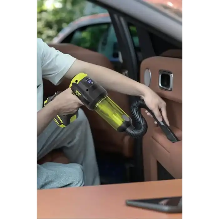 7Go 7Gab-04 25.000 Pa Şarjlı Araç Süpürgesi Ve Hava Üfleme Makinesi – 90.000 Rpm Fırçasız Motor, 2S