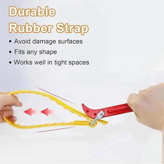 AEE® Çok Amaçlı Ayarlanabilir Kayış Anahtarı 12” – Su Filtresi, Yağ Filtresi, PVC Boru ve Havuz Bağlantıları İçin Boru Sökme Anahtarı