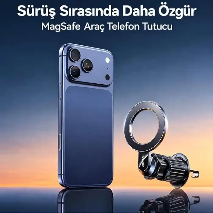 Joy Room 2023 Telefon Tutucu Araba, [Asla Engellemeden Zevk] Manyetik Telefon Araba Montajı, [Askeri 20xn55 Mıknatıs] İPhone için Hava Havalandırma Araba Telefon Tutucuları 15/14/13/12