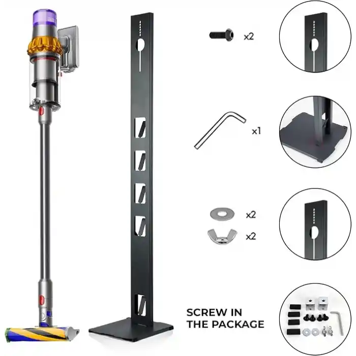 ibrush Şarjlı Süpürge Standı Dyson V15 Gen5Detect ile Uyumlu Tüm V Serisiyle Uyumlu Şarjlı Süpürge Standı (Antrasit)