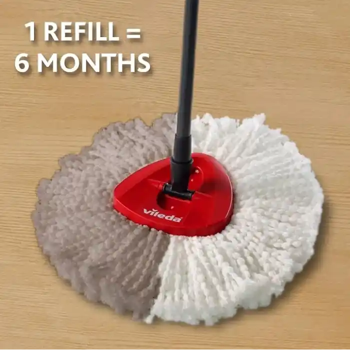 Vileda Turbo Classic mop yedek başlık, mikrofiber, beyaz, 2 adet