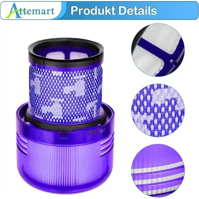 Dyson V15 V11 SV17 SV14 SV22 elektrikli süpürgeleri için filtre, V11 Absolute Extra Pro V15 Animal Torque Detect Drive Total Clean için Dyson yedek parçaları. Dyson 970013-02 ve 97001302yi değiştirin