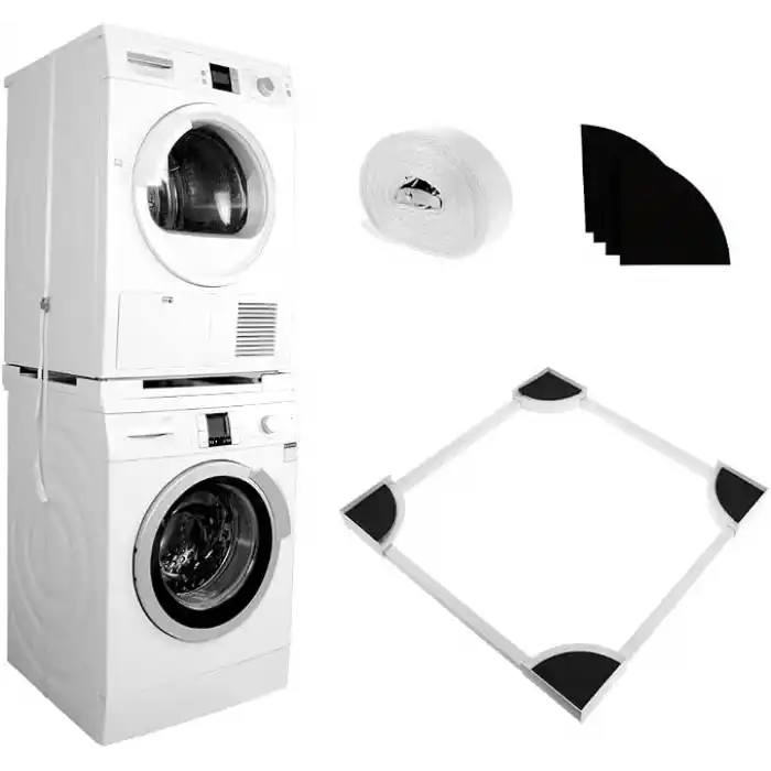 Çamaşır Makinesi Kurutma Makinesi İstifleme Kiti Tüm Markalar ile Uyumlu Ayarlanabilir