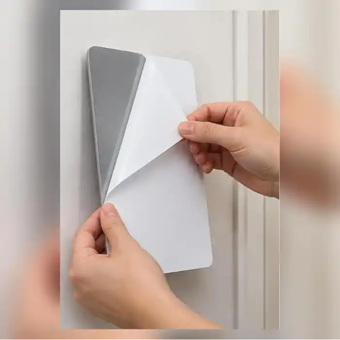 HUMAS Kırılmaz Kendinden Yapışkanlı Ayna 25 x 40 cm – Duvara ve Dolap Kapağına Yapışabilen Hafif Dekoratif Ayna, Yuvarlatılmış Köşeli