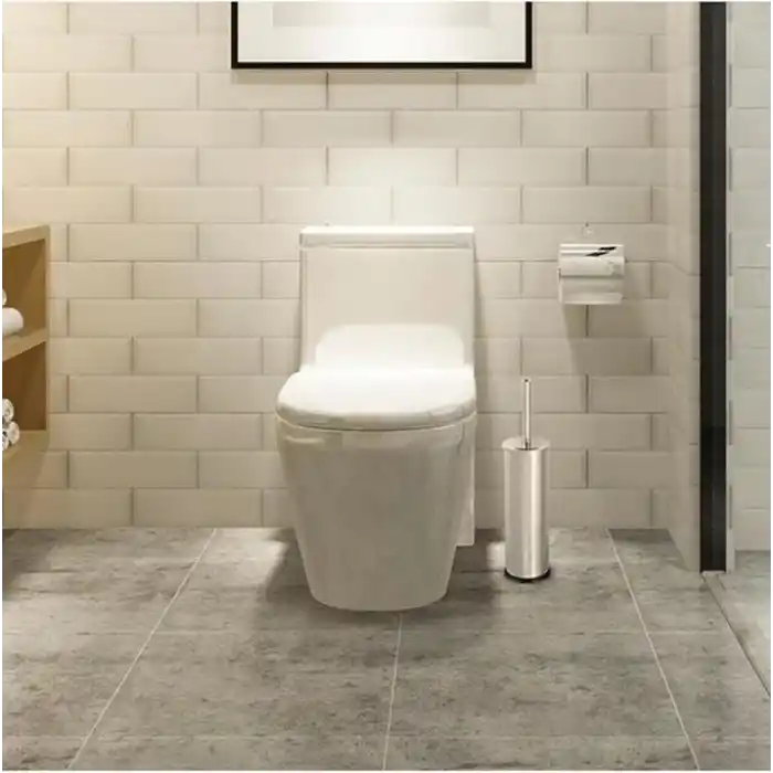 Orret Home Metal WC Fırçası, Krom Tuvalet Temizleme Fırçası, Paslanmaz Çelik Saplı, Dayanıklı ve Hijyenik Banyo Aksesuarı