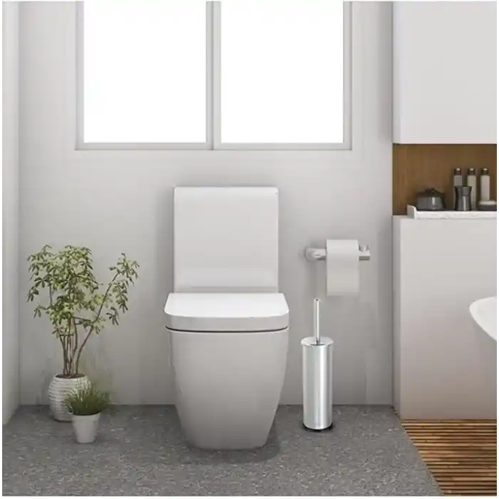Orret Home Metal WC Fırçası, Krom Tuvalet Temizleme Fırçası, Paslanmaz Çelik Saplı, Dayanıklı ve Hijyenik Banyo Aksesuarı