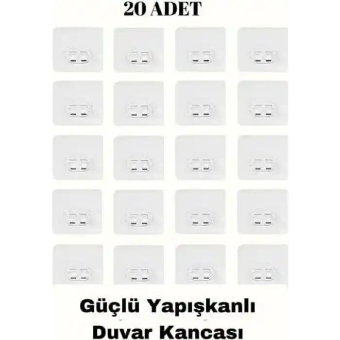 20 Adet Güçlü Kendinden Yapışkanlı Kancalar Köşe Rafı Banyo Rafı Duş Rafı Kancası, Su Geçirmez Askı
