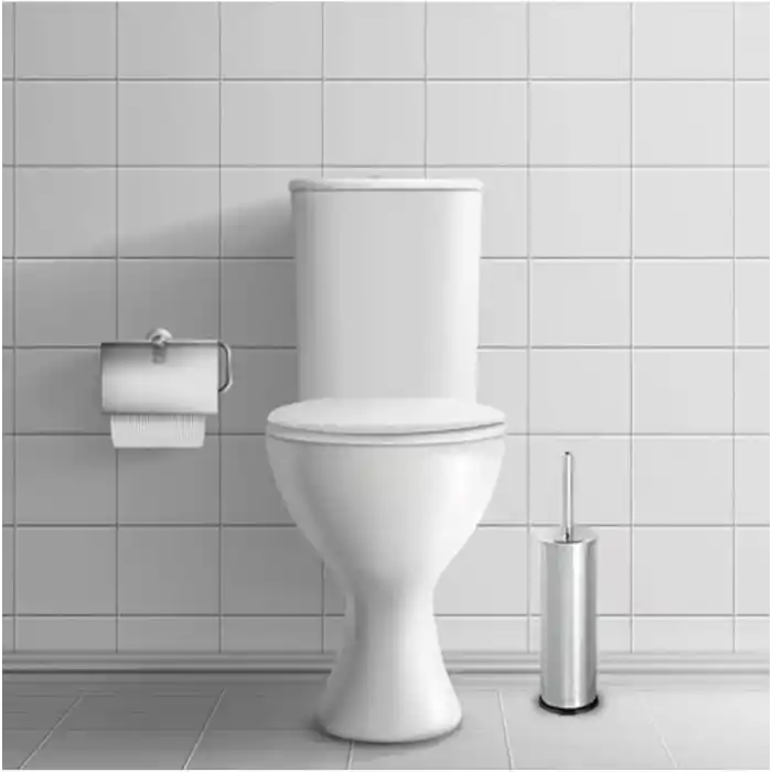Orret Home Metal WC Fırçası, Krom Tuvalet Temizleme Fırçası, Paslanmaz Çelik Saplı, Dayanıklı ve Hijyenik Banyo Aksesuarı