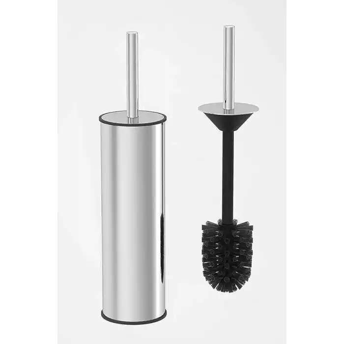 Orret Home Metal WC Fırçası, Krom Tuvalet Temizleme Fırçası, Paslanmaz Çelik Saplı, Dayanıklı ve Hijyenik Banyo Aksesuarı