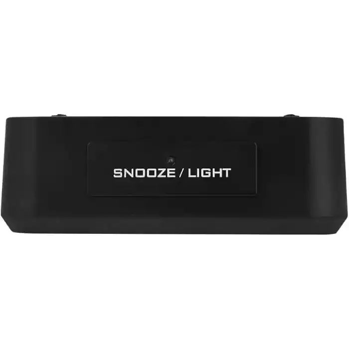 Coverzone Dekoratif Dijital Alarmlı Saat, 12/24 Dönüştürme Gece Görüşlü Yatak Başucu Saati Masa Saati Led Ekran Pilli Çalar Saat 13 x 4.5x 7.5cm (Siyah)