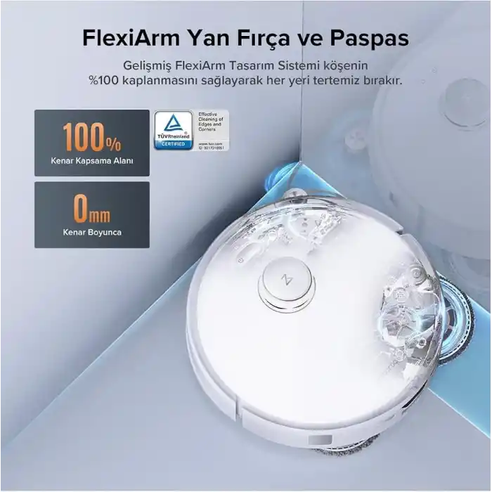Roborock Qrevo Edge 5V1 Akıllı Robot Süpürge - Beyaz