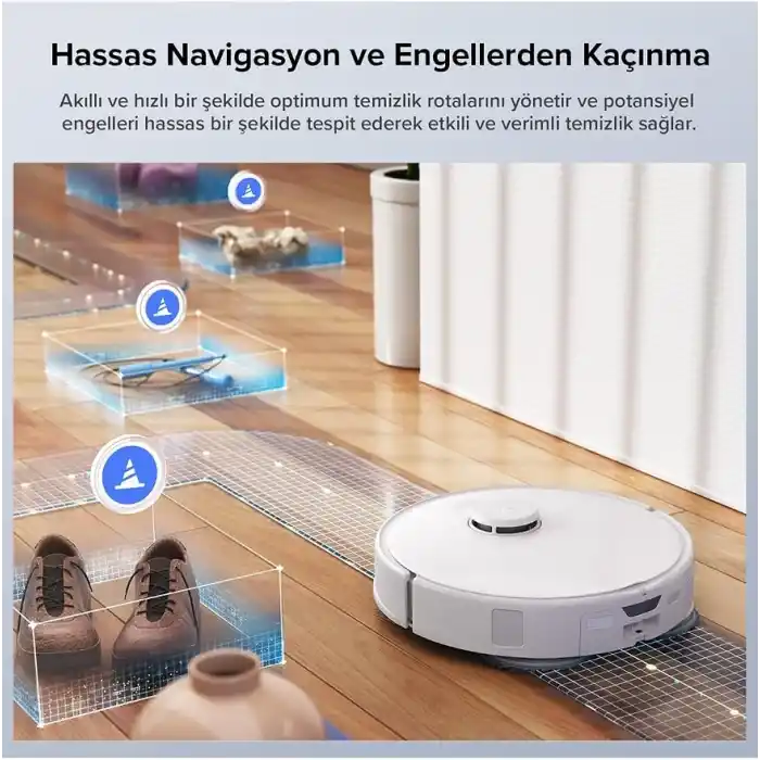 Roborock Qrevo Edge 5V1 Akıllı Robot Süpürge - Beyaz