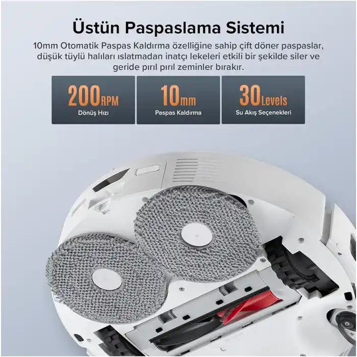 Roborock Qrevo Edge 5V1 Akıllı Robot Süpürge - Beyaz