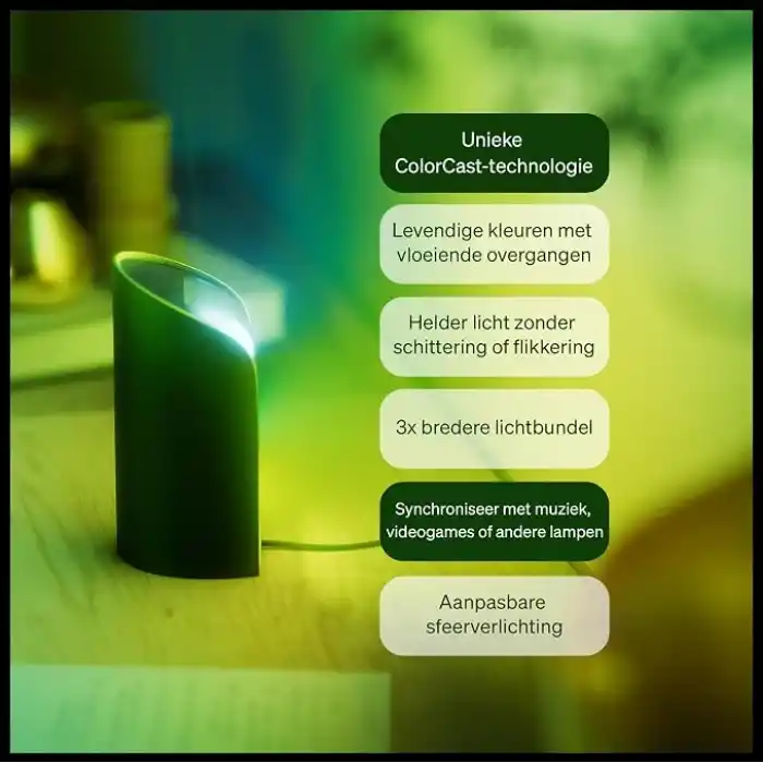 Philips Hue Flare Akıllı Duvar Aydınlatma - Siyah - Renkli ışık, ColorCast teknolojisi, Bluetooth uyumlu, Alexa, Apple Home ve Google Assistant ile sesli kontrol - 25.000 Saat Ampul Kullanım Ömrü