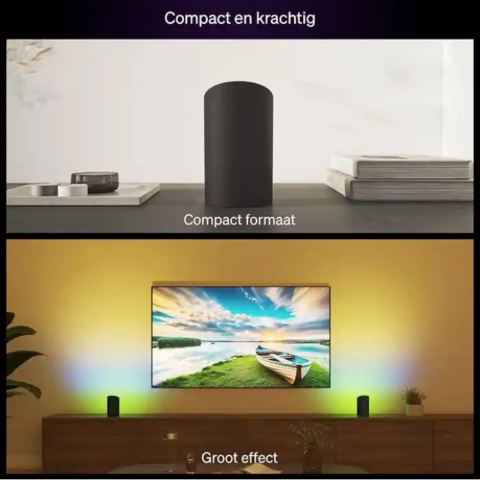 Philips Hue Flare Akıllı Duvar Aydınlatma - Siyah - Renkli ışık, ColorCast teknolojisi, Bluetooth uyumlu, Alexa, Apple Home ve Google Assistant ile sesli kontrol - 25.000 Saat Ampul Kullanım Ömrü