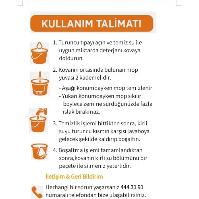 Yeni Tasarım Otomatik 360° Döner Mop ve Temizlik Seti, 3 Başlıklı Paspas Mop
