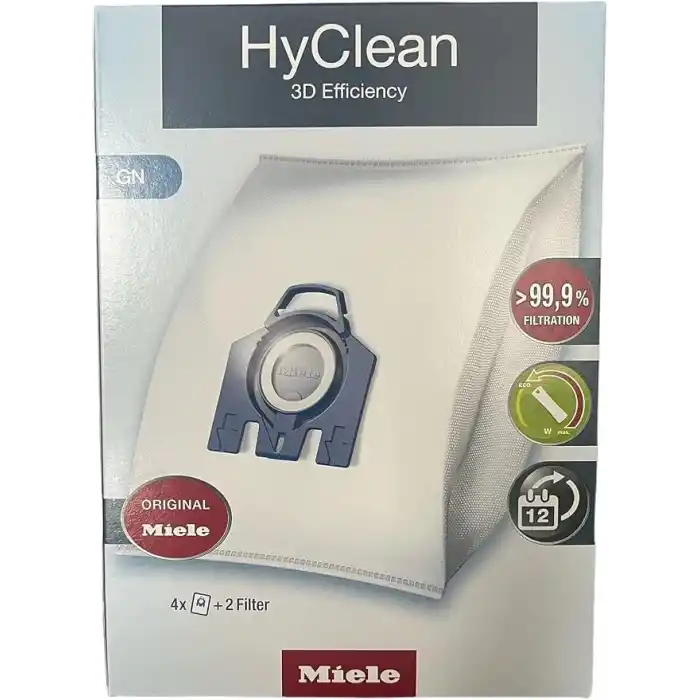 Miele HyClean GN 3d verimlilik toz torbası için klasik, komple, S2000, S5000, ve S8000 Serisi 8.5 x 16.5 x 23.5 cm beyaz 9917730